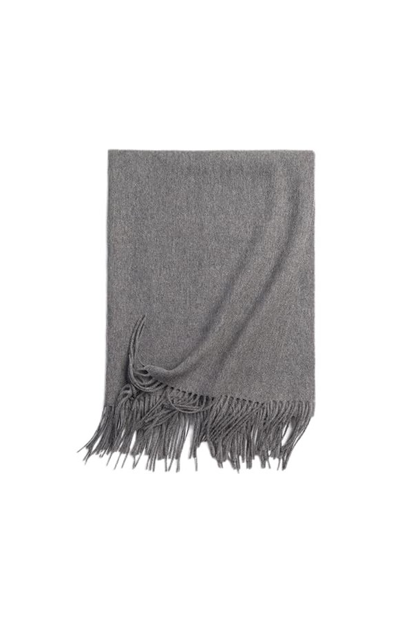 Momooda Foulard Femme Hiver, Écharpe châle Cachemire, Châles doux et chauds Enveloppant des écharpes avec Pompon, Violet