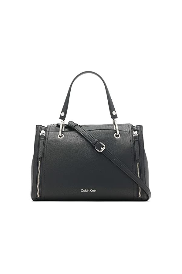 Calvin Klein Elaine Bubble Lamb Sacoche fantaisie pour femme Taille unique, noir/argenté, Taille unique, Reyna Sacoche fantai