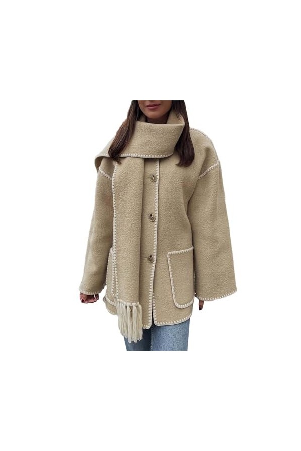 YWLINK Poncho Châle Femmes Longue Cape Poncho Tranchée Manteau Front Ouvert Cardigan Veste Poncho Femme Hiver Chaud En Polair