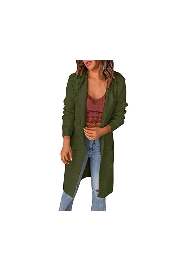 FYEGRE Cardigan Femme Court, châle élégant Top Blouse, Pull Chaud Femme, Manteau évider col en v Cardigans Pull, châle élégan
