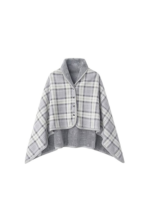 Exbert Couverture de châle confortable pour femmes, cape de poncho de châle dhiver, couverture de lit moelleuse, couverture 