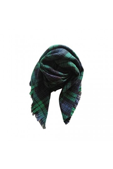 HRTC Écharpe Femme quadrilatère Automne Hiver Petit châle carré 100 cm épaississement Chaud Tricot Doux Cape Cardigan écharpe