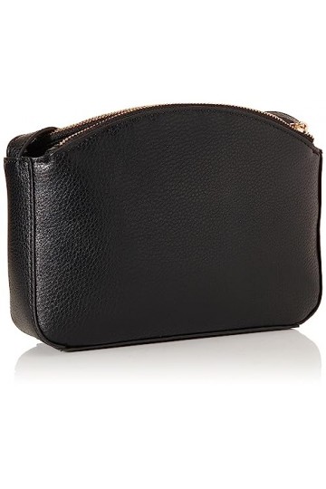 Anne Klein Sac à bandoulière à Trois Compartiments Femme, Noir, Taille Unique