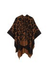 MELIFLUOS DESIGNED IN SPAIN Châle Wrap Poncho Ruana Cape Cardigan Chandail Ouvert devant pour lAutomne Hiver PC09-16 