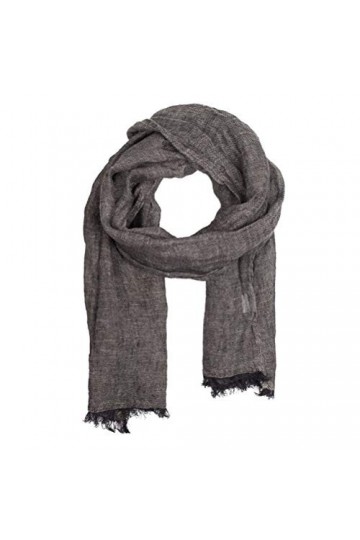 LUSIES LINEN Écharpe 100% lin - Foulard pour femmes et hommes - Légère