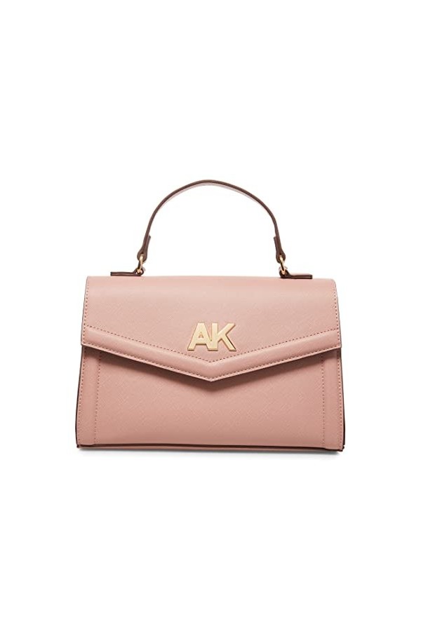 Anne Klein Sacoche avec poignée sur le dessus, vieux rose, Taille unique, Sacoche avec poignée sur le dessus