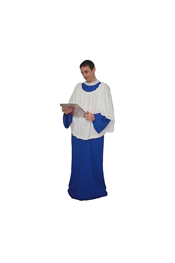 The Dragons Den Costume de chœur religieux ou chanteur déglise pour adultes Vert Taille S/M