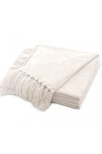 RECYCO Wohn und Plaid Chenille 152 x 203 cm, Couverture de canapé, Couverture de canapé, Moelleuse, Douce pour canapé, Chaise