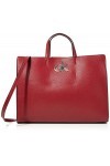 Calvin Klein Re-lock Tote, Sacs bandoulière femme, Rouge Barn Red , 1x1x1 cm W x H L 