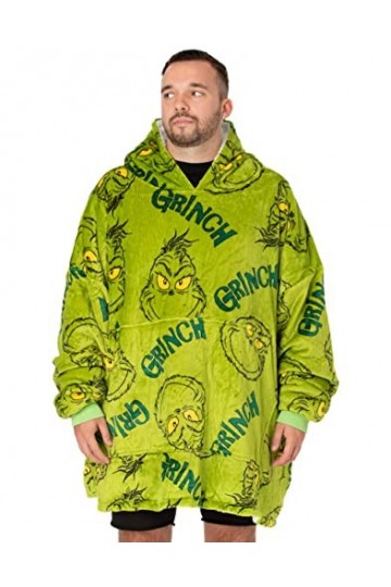 Le Grinch surdimensionné à Sweat à Sweat à Sweat Adultes festifs festives Taille Unique, Vert, M54651 