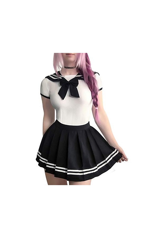 LittleForBig Barboteuse avec Une Ouverture à l’Entrejambe comme Pyjama - Cosplay Body Noir et Magique pour Les Femmes, Ensemb