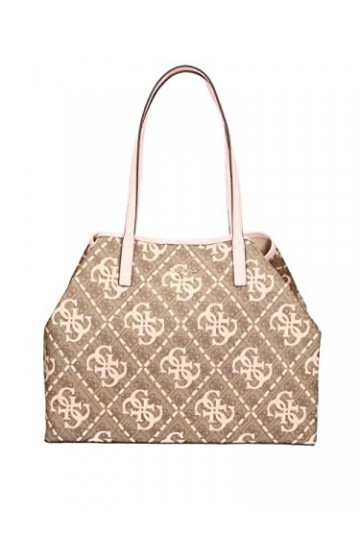 Guess Vikky Large Tote, Bag Women, Logo Latte/Blanc, Taille Unique
