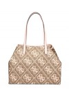Guess Vikky Large Tote, Bag Women, Logo Latte/Blanc, Taille Unique