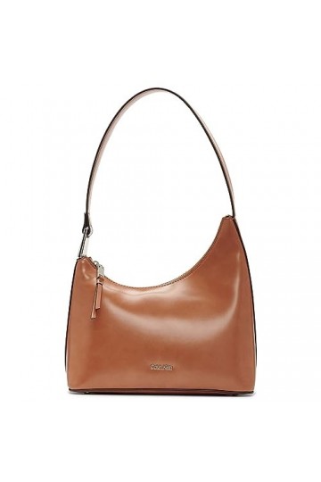 Calvin Klein zippé, Holly Top Zip Sac à bandoulière Femme, Caramel