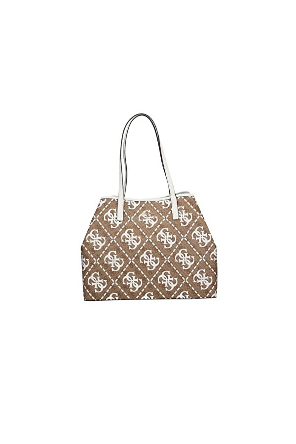 Guess Vikky Large Tote, Bag Women, Logo Latte/Blanc, Taille Unique
