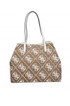 Guess Vikky Large Tote, Bag Women, Logo Latte/Blanc, Taille Unique