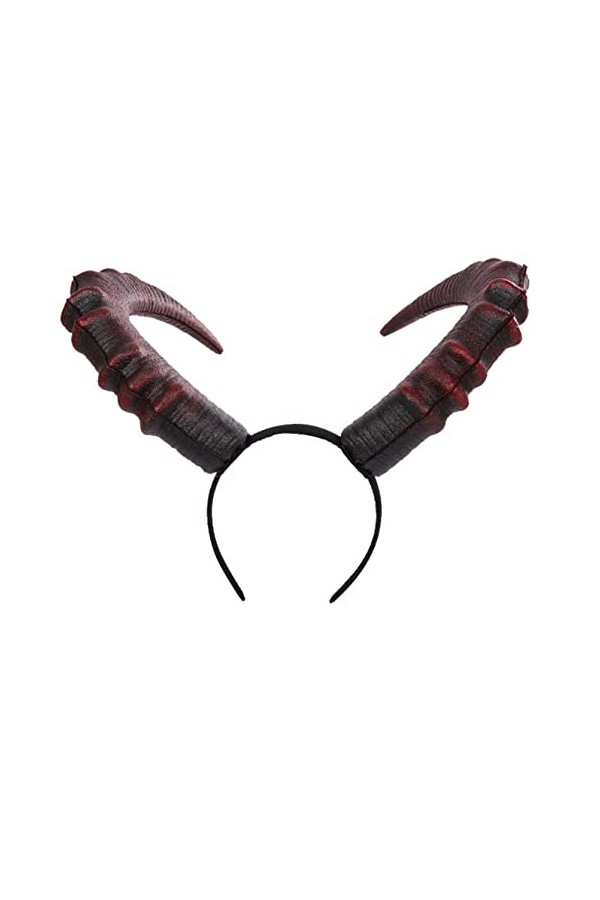 keland Femmes Gothique Noir Col Châle Plume Cape Shrug Étole avec Maléfique Cornes pour Halloween Costume Noir-02 