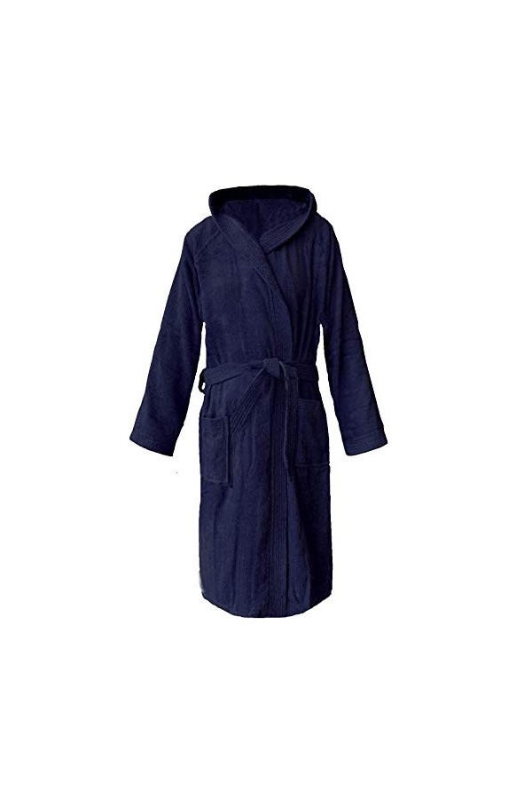 HOMELEVEL Peignoir en tissu éponge 100% coton femmes hommes femmes et hommes