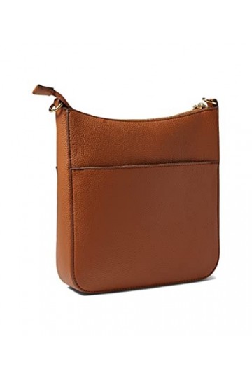 Anne Klein Sac à bandoulière Nord/Sud avec pochette avec logo convertible, Saddle, Taille unique