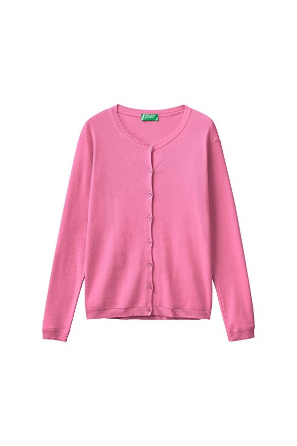 United Colors of Benetton Maille coréenne M/L 1091d5558 Cardigan, Vert Clair 2 k7, XS Femme