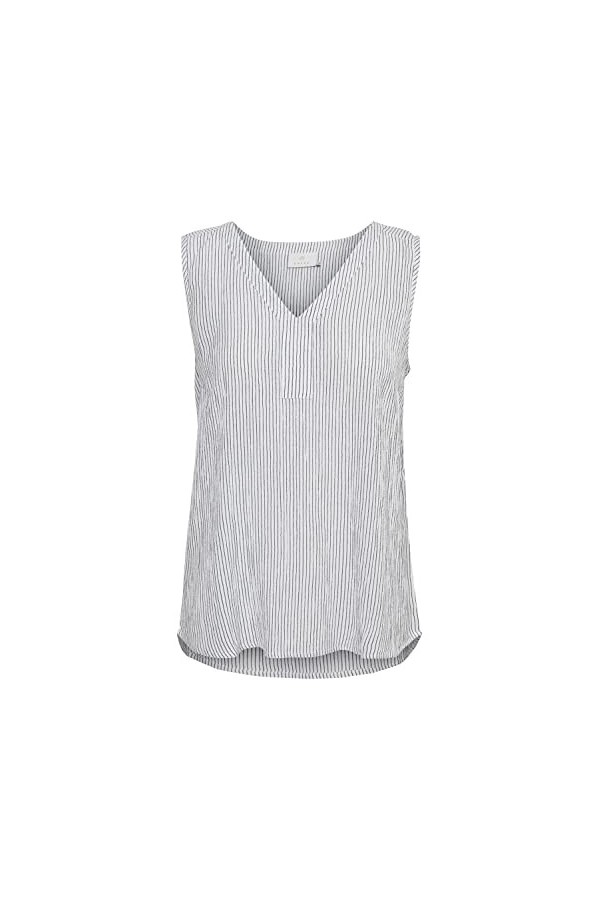 KAFFE Women s Sleeveless Top V-Neck Casual Blouse