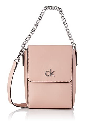 Calvin Klein Re-Lock, Sacs Femme, Rose poudré, Medium