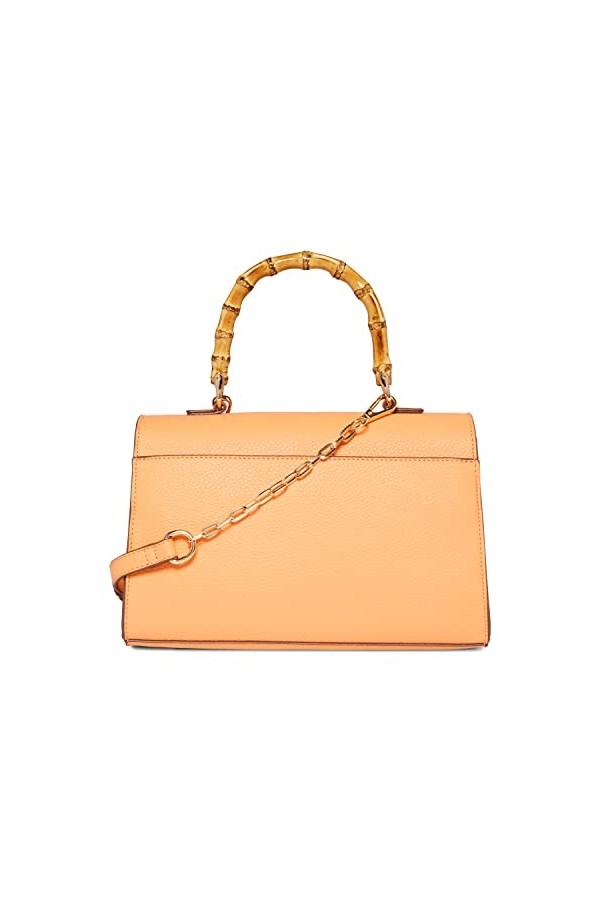 Anne Klein Sac à bandoulière en Bambou, Cartable Femme, Papaye/Paille, Taille Unique