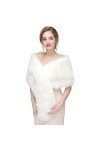 Everkeen Châle dhiver en fausse fourrure pour femme