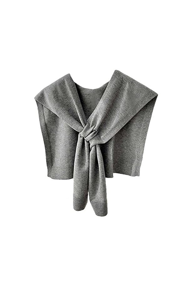 WSPDSD Version coréenne châle tricoté Femme châle croisé Mode Cape Tout Match écharpe de Couleur Unie