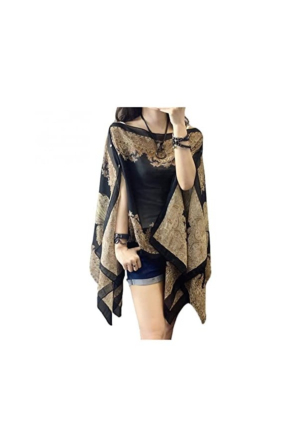 ZZZYW Écharpe Dames châle Poncho Écharpe châle Châle de Plage Bikini Couverture Douce et Confortable Color : Red, Taille : O