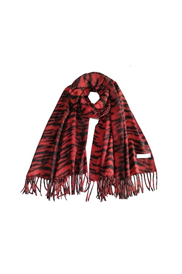 LiFBeauTiFul Poncho en Laine Femmes imprimé léopard Pashmina écharpes et châles Hiver Cou Chaud Enveloppement Doux Couverture