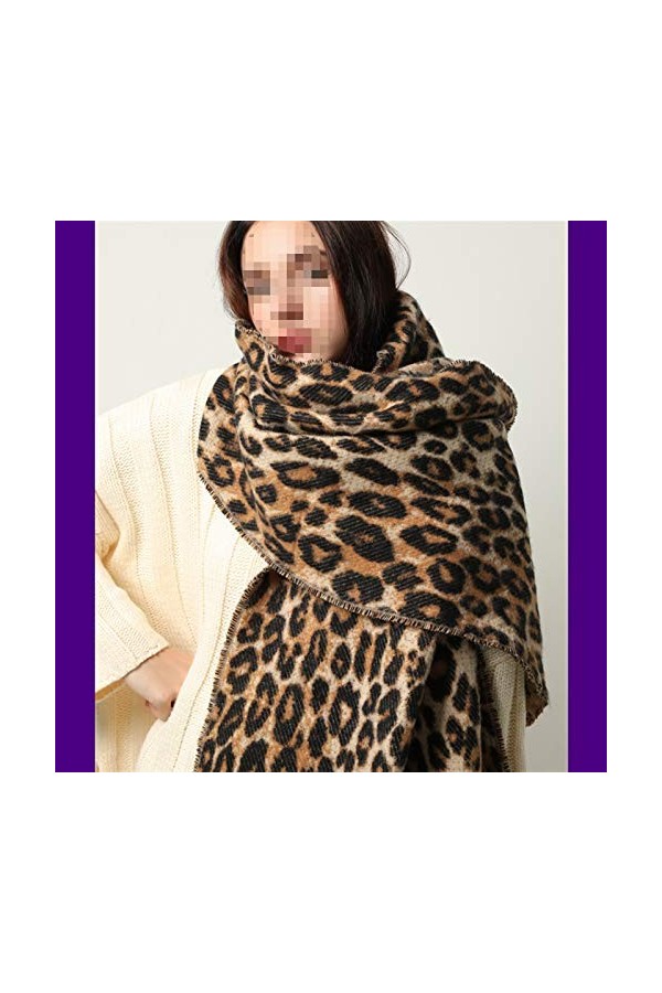 SISWIM Écharpe Chale Femme Hiver épaisseur écharpe Femmes Couverture Couverture Tassel Dame châles et Enveloppement Animal lé