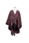 KUXUAN Poncho Châle Femme, Poncho Funky pour Femmes, châles, enveloppes, Pulls, Manteaux, Cadeaux de Noël et danniversaire p