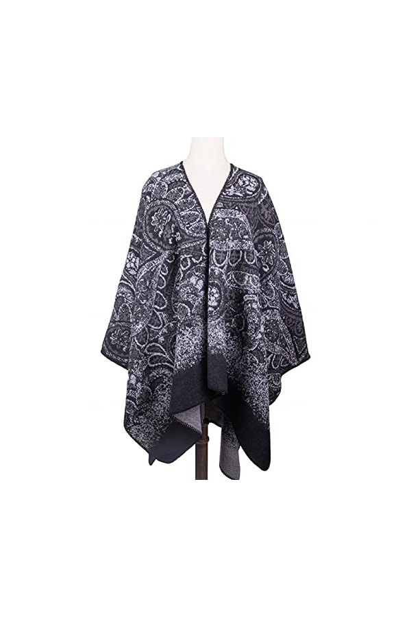 KUXUAN Poncho Châle Femme, Poncho Funky pour Femmes, châles, enveloppes, Pulls, Manteaux, Cadeaux de Noël et danniversaire p