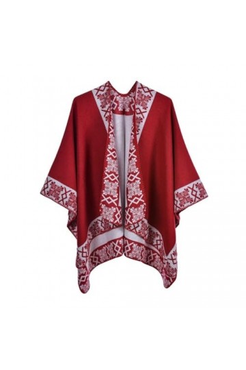 Cape Irrégulière Pour Femme - Écharpe En Tricot De Cachemire DHiver Cape Tricotée Surdimensionnée Pour Femme Châles En Trico