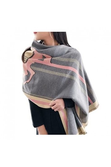 Echarpe Châle Foulard Etole Écharpe Dhiver Femmes Mode Cheval Imprimé Châles Et Enveloppes Épais Chaud Écharpe Foulards Col