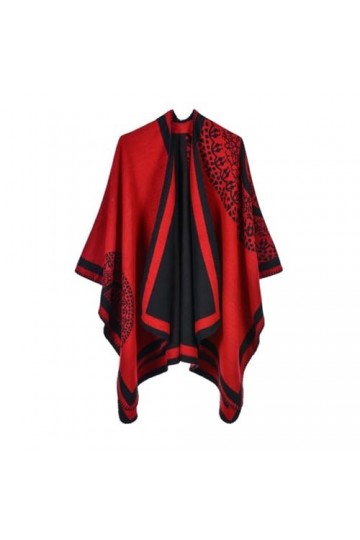 Manteau DHiver Irrégulier En Tricot - Écharpe DHiver En Cachemire Pour Femme - Cape Tricotée Surdimensionnée - Châles Chaud