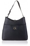 Calvin Klein Re-Lock Hobo MD, Femme, Noir, Medium