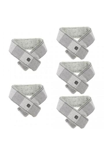 Didiseaon 5 Pièces Écharpe Chauffante Cadeaux Pour Hommes Châle Chaud Foulards Pour Femmes Écharpe Chauffante USB Foulard Cha
