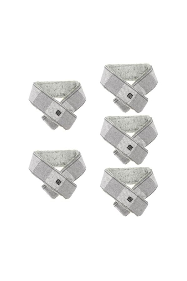 Didiseaon 5 Pièces Écharpe Chauffante Cadeaux Pour Hommes Châle Chaud Foulards Pour Femmes Écharpe Chauffante USB Foulard Cha