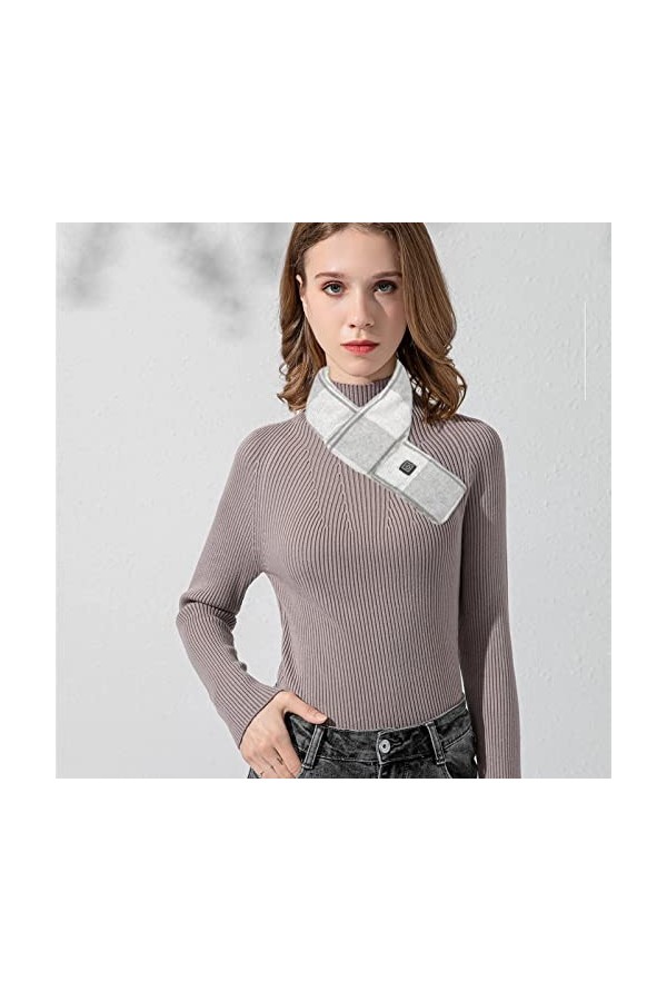 Didiseaon 5 Pièces Écharpe Chauffante Cadeaux Pour Hommes Châle Chaud Foulards Pour Femmes Écharpe Chauffante USB Foulard Cha