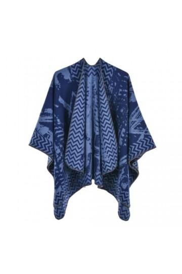 ZISTRCBAO Poncho Tricoté Irrégulier pour Femme – Cape Tricotée dhiver Chaude en Cachemire, Châle Surdimensionné, Cardigan Im