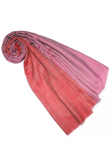 Lorenzo Cana Écharpe réversible tissée bicolore pour femme 100&nbsp;% cachemire, étole, châle, foulard, pashmina, Noir/vert, Taill