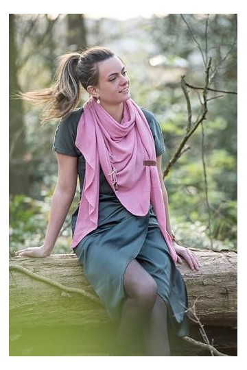 Knit Factory - Lola Châle - Urban Green - 190x85 cm