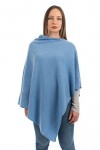 DALLE PIANE CASHMERE - Poncho en cachemire mélange - Made in Italy - Femme, Couleur: Rose, Taille unique