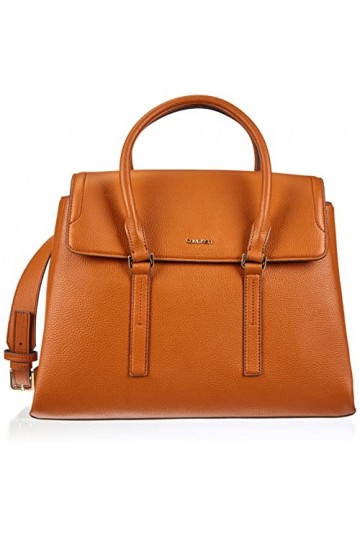 Calvin Klein CK Sacoche surélevée MD, Sac Femme, Marron, Taille Unique