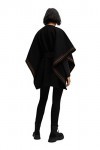 Desigual Poncho_Aladin Milan, 2000 Black, Noir, Taille Unique Femme