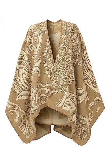 Joe Browns Écharpe dhiver à Motif Cachemire Temps Froid, Beige Tendre, Taille Unique Femme