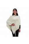 creazioni unique Poncho Cape pour femme dhiver - Poncho femme chaud mélangé cachemire laine et viscose avec essence de fleur