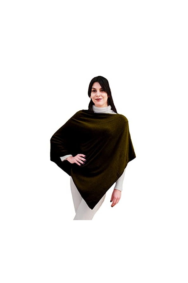 creazioni unique Poncho Cape pour femme dhiver - Poncho femme chaud mélangé cachemire laine et viscose avec essence de fleur